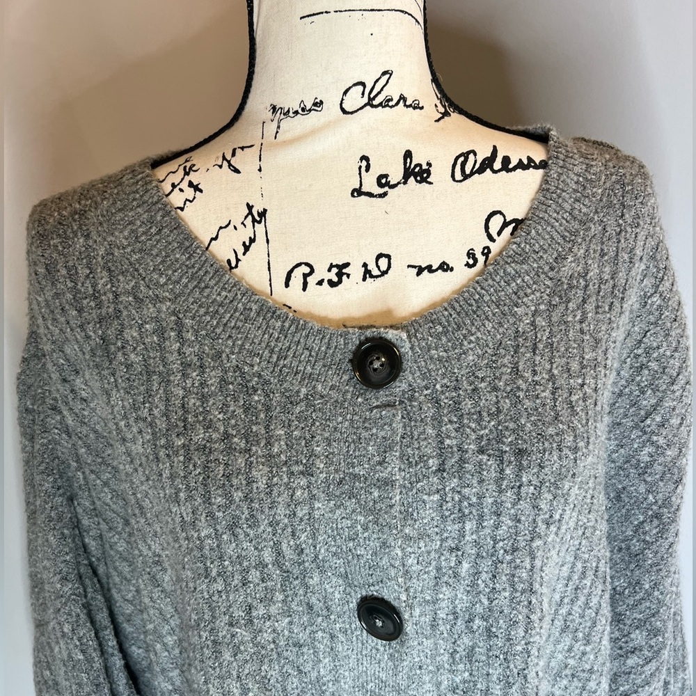 H&M Gray Button-Up Cardigan Sweater - Picture 5 of 6